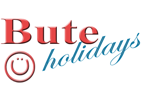 Bute Holidays Logo with Smiley Face